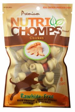 Picture of 8 CT. NUTRI CHOMPS MINI KNOT WITH WRAP - CHICKEN