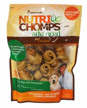 Picture of 12 CT. NUTRICHOMPS ADVANCED CHICKEN - MINI KNOT