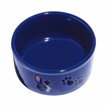Picture of 4.25 IN. PAW-PRINT PETWARE BOWL - BUNNY
