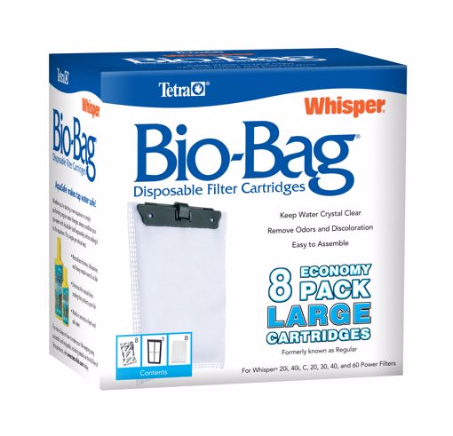 Picture of 8 PK. WHISPER BIO-BAG FILTER - LG.