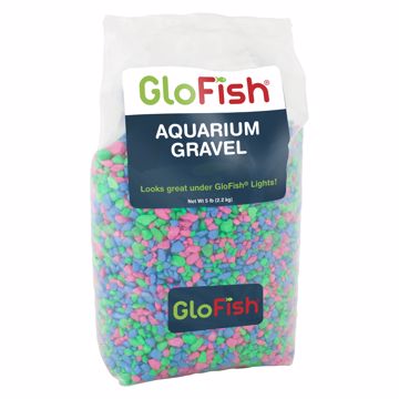 Picture of 5 LB. GLOFISH GRAVEL - PINK/GREEN/BLUE FLUORESCENT