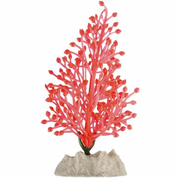 Picture of SM. GLOFISH PLASTIC PLANT - FLUORESCENT ORANGE HYDRILLA