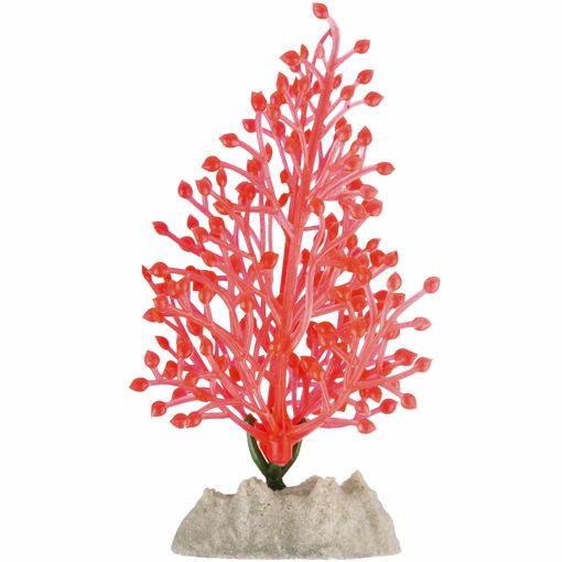 Picture of SM. GLOFISH PLASTIC PLANT - FLUORESCENT ORANGE HYDRILLA