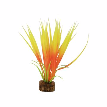 Picture of SM. GLOFISH PLASTIC PLANT - ORANGE/YELLOW