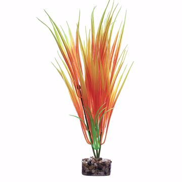 Picture of MED. GLOFISH PLASTIC PLANT - ORANGE/YELLOW