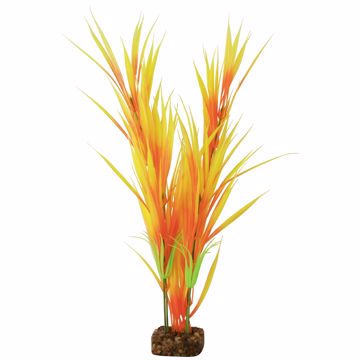 Picture of LG. GLOFISH PLASTIC PLANT - ORANGE/YELLOW