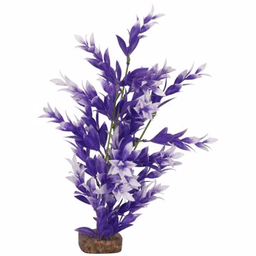 Picture of MED. GLOFISH PLASTIC PLANT - PURPLE/WHITE