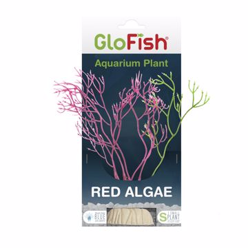 Picture of MED. GLOFISH PLASTIC PLANT-  RED ALGAE