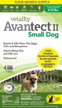 Picture of 4 CT. 4-10 LB. VETALITY AVANTECT II TOPICAL - DOG