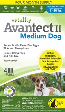 Picture of 4 CT. 11-20 LB. VETALITY AVANTECT II TOPICAL - DOG