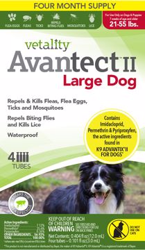 Picture of 4 CT. 21-55 LB. VETALITY AVANTECT II TOPICAL - DOG