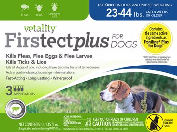 Picture of 3 CT. 23-44 LB. VETALITY FIRSTECT PLUS TOPICAL - DOG