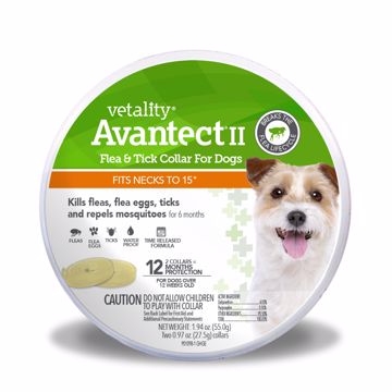 Picture of 2 CT. VETALITY AVANTECT II F&T COLLAR UP TO 15 IN. - DOG