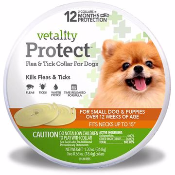 Picture of 2 CT. VETALITY PROTECT F&T COLLAR UP TO 15 IN. - DOG