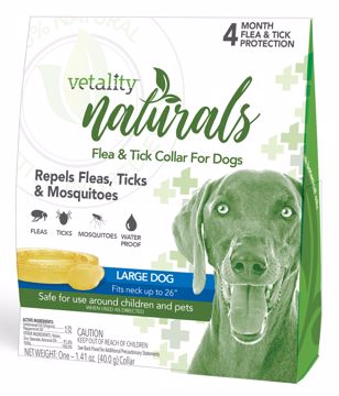 Picture of 1 CT. VETALITY NATURALS F&T COLLAR UP TO 29 IN. - DOG