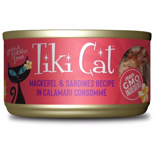 Picture of 12/2.8 OZ. TIKI CAT MAKAHA GRILL - MACKEREL/SARDINE/CALAMARI