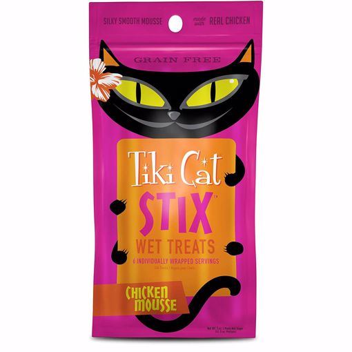 Picture of 12/3 OZ. TIKI CAT STIX TREATS 6 CT. POUCH - CHICKEN MOUSSE