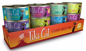 Picture of 12/2.8 OZ. TIKI CAT QUEEN EMMA LUAU VARIETY PACK