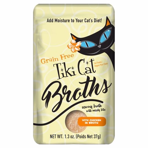 Picture of 12/1.3 OZ. TIKI CAT CHICKEN BROTH - POUCH