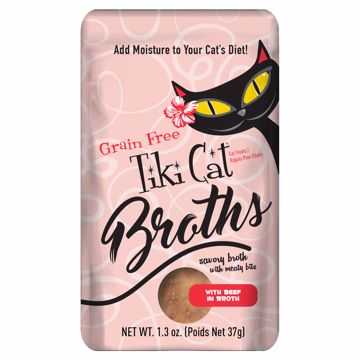 Picture of 12/1.3 OZ. TIKI CAT BEEF BROTH - POUCH
