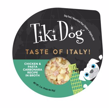Picture of 4/3 OZ. TIKI DOG TASTE OF ITALY - CHICKEN & PASTA CARBONARA