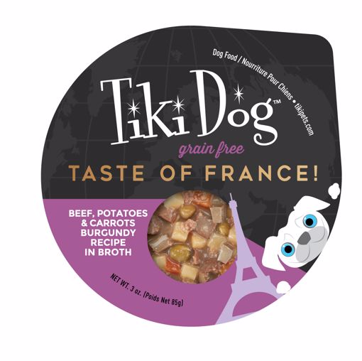 Picture of 4/3 OZ. TIKI DOG TASTE OF FRANCE - BEEF & POTATO BURGUNDY