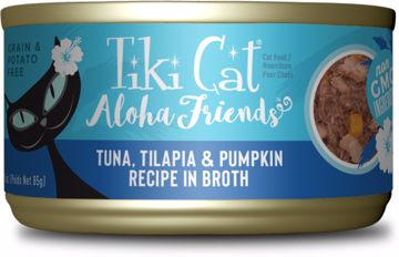 Picture of 12/3 OZ. TIKI CAT ALOHA FRIENDS - TUNA/TILAPIA/PUMPKIN CANS