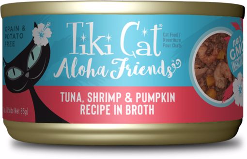 Picture of 12/3 OZ. TIKI CAT ALOHA FRIENDS - TUNA/SHRIMP/PUMPKIN CANS