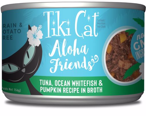 Picture of 8/5.5 OZ. TIKI CAT ALOHA FRIENDS - TUNA/OWF/PUMPKIN CANS