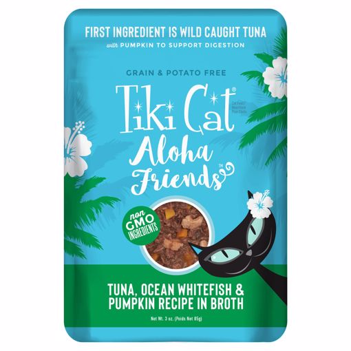 Picture of 12/3 OZ. TIKI CAT ALOHA FRIENDS - TUNA/OWF/PUMPKIN POUCHES