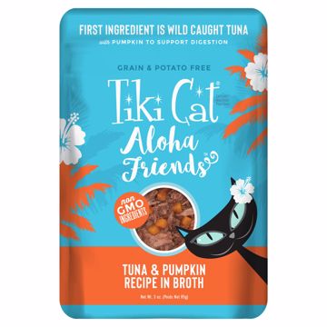 Picture of 12/3 OZ. TIKI CAT ALOHA FRIENDS - TUNA/PUMPKIN POUCHES