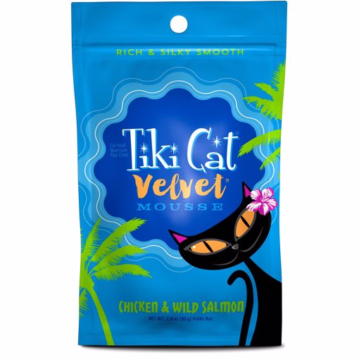 Picture of 12/2.8 OZ. TIKI CAT VELVET MOUSSE - CHICKEN/SALMON POUCHES