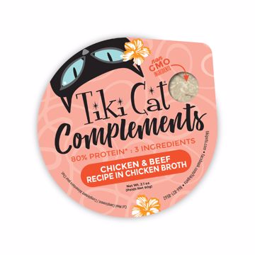 Picture of 8/2.1 OZ. TIKI CAT COMPLEMENTS CHICKEN & BEEF