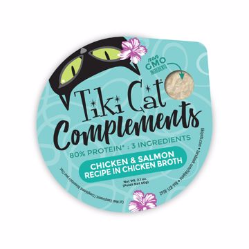 Picture of 8/2.1 OZ. TIKI CAT COMPLEMENTS CHICKEN & SALMON