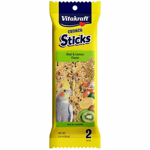 Picture of 3.5 OZ. CRUNCH STICKS - KIWI  LEMON FLAVOR - COCKATIELS