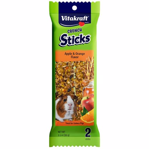 Picture of 3.5 OZ. CRUNCH STICKS - APPLE  ORANGE FLAVOR - GUINEA PIGS