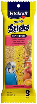 Picture of 2.5 OZ. CRUNCH STICKS - VARIETY PACK - PARAKEETS