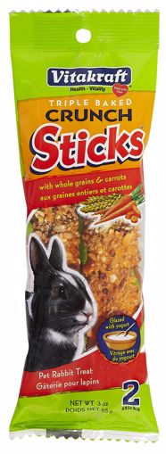 Picture of 3 OZ. CRUNCH STICKS - CARROT  HONEY - RABBIT