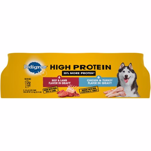 Picture of 12/13.2 OZ. HIGH PROTEIN MULTIPACKS - 6-BEEF/LMB - 6-CKN/TRK