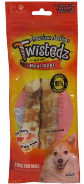 Picture of 2/5 IN. AMERICAN CHIP ROLLS W/BEEF MEAT WRAP - GRAPHIC BAG