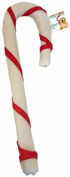 Picture of 20-22 IN. HOLIDAY RAWHIDE CANE W/COLOR WRAP
