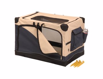 Picture of 24X18X17 SOFT SIDE CRATE - NAVY/TAN