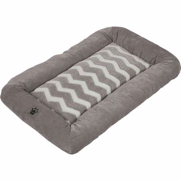 Picture of 29 IN. X 18 IN. SNOOZZY ZIG ZAG LOW BUMPER MAT - GRAY/WHITE