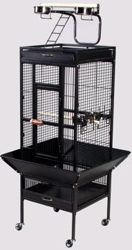 Picture of 18X18X57 BLACK KD PARROT CAGE