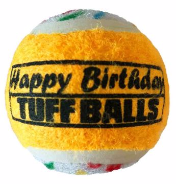 Picture of 2.5 IN. HAPPY BIRTHDAY TUFF BALLS 3PK