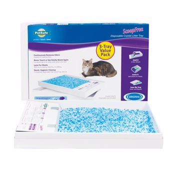 Picture of 3 PK. SCOOPFREE DISPOSABLE CRYSTAL LITTER TRAY - BLUE