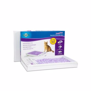 Picture of 3 PK. SCOOPFREE DISPOSABLE CRYSTAL LITTER TRAYS - LAVENDER