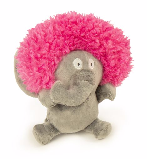 Picture of LG. GODOG SILENT SQUEAK ELEPHANT CRAZY HAIR