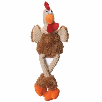 Picture of SM. GODOG CHECKERS W/CHEWGUARD - BROWN ROOSTER