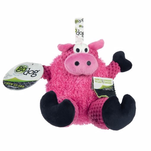 Picture of GODOG MED. CHECKERS SITTING PIG